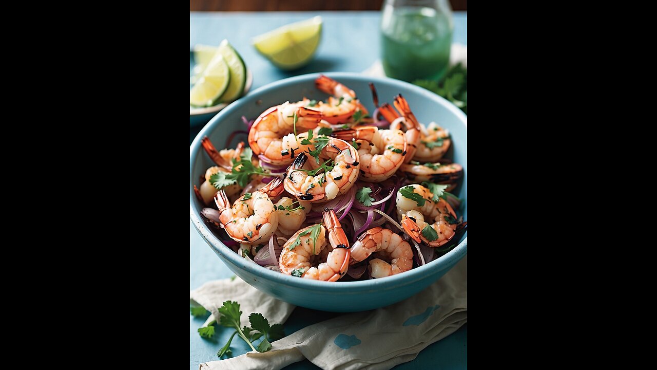 Step-by-step recipe for Grilled Shrimp with Shallots and Cilantro