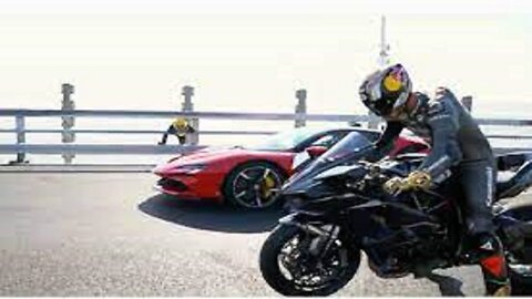 Kawasaki H2R vs Ferrari