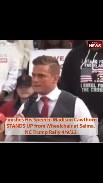 Madison Cawthorn speaks at the Rally today!