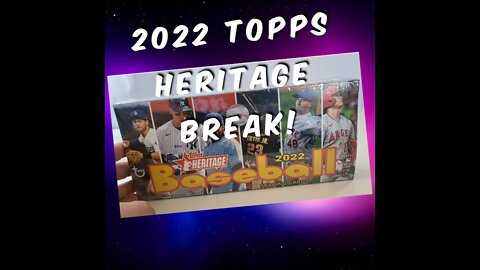 2022 Topps Heritage 1 box break! Got a Wander Franco RC and Ronald Acuna image variation! #TheHobby