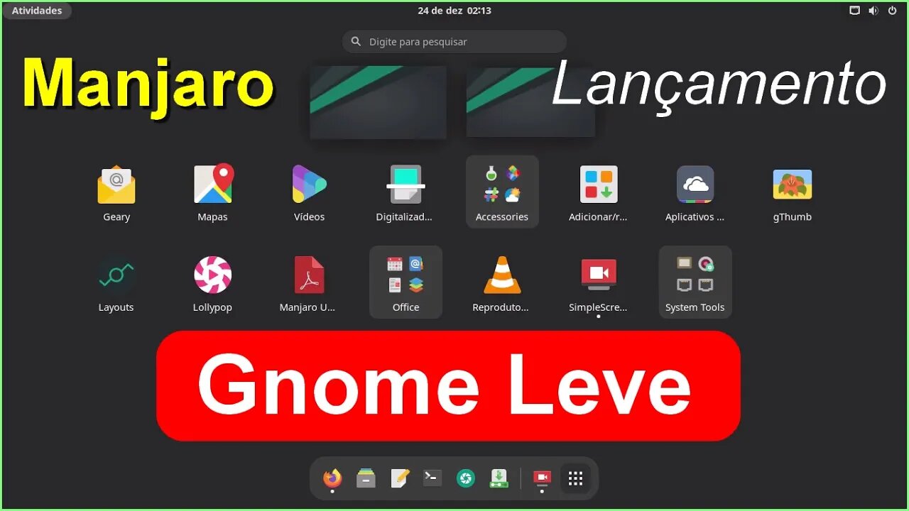 Lançamento Manjaro. Bonito, Rápido e Fácil de usar. Distro Arch Linux para Iniciantes. Excelente.