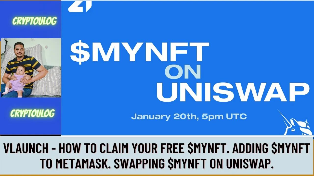 Vlaunch - How To Claim Your Free $MYNFT. Adding $MYNFT To Metamask. Swapping $MYNFT On Uniswap.