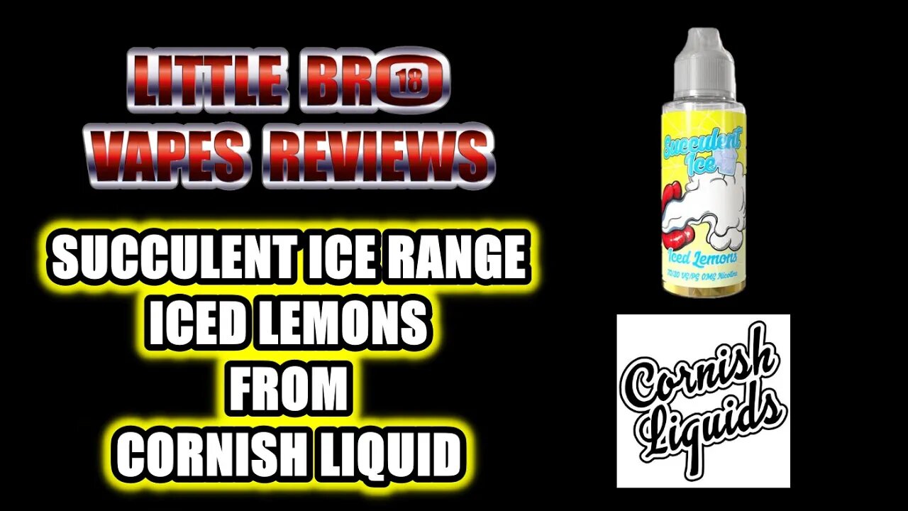 SUCCULENT ICE RANGE ICED LEMONS FROM CORNISH LIQUIDS