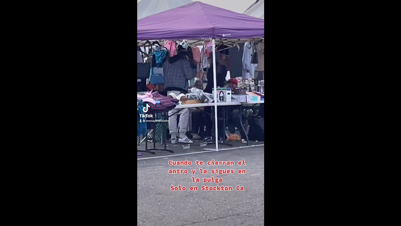 Party at flea market