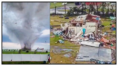 Man films viral video of tornado hitting him head on