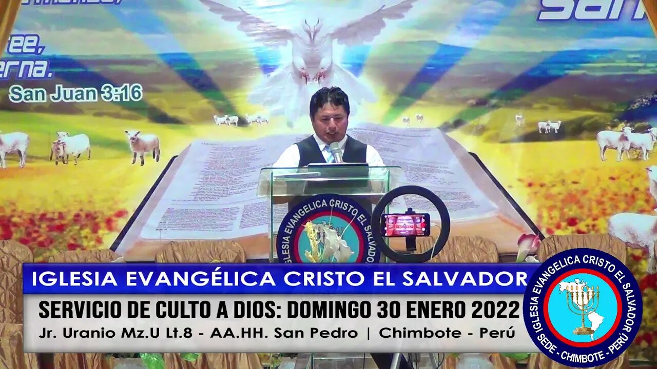 SERVICIO DE CULTO A DIOS: DOMINGO 30 ENERO 2022