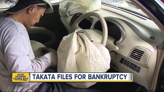 Takata files for bankruptcy, overwhelmed by air bag recalls