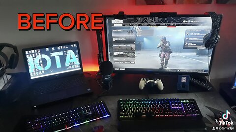 Setup before and after #setup #gamingsetup