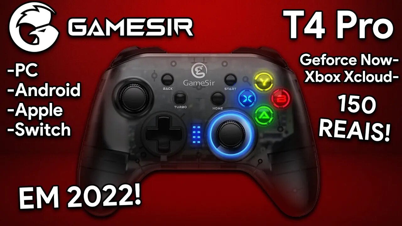 GAMESIR T4 PRO EM 2022! | Um dos MELHORES Gamepads para PC, ANDROID e Nintendo SWITCH | VÁRIOS JOGOS