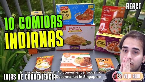 10 COMIDAS INDIANAS de LOJAS DE CONVENIÊNCIA/SUPERMERCADOS! | Veja Aqui Reacts