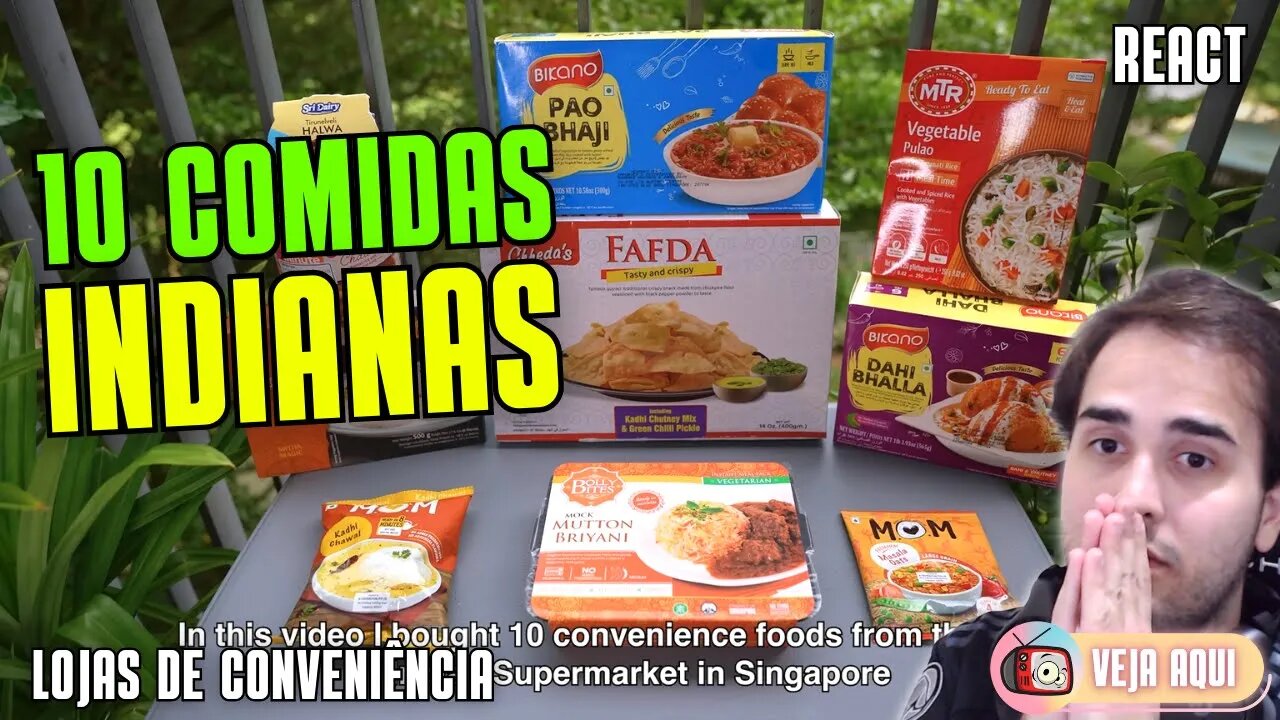 10 COMIDAS INDIANAS de LOJAS DE CONVENIÊNCIA/SUPERMERCADOS! | Veja Aqui Reacts