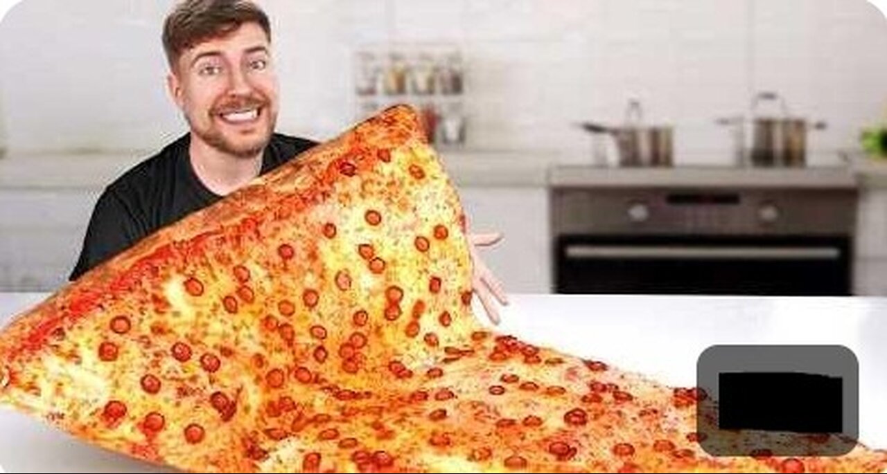 MrBeast,I Ate The World's Largest Slice Of Pizza