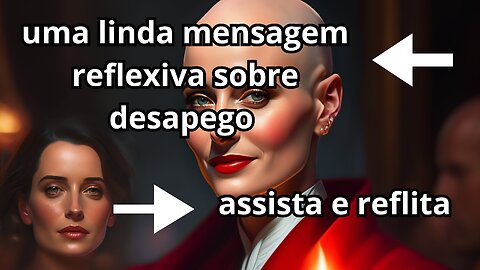 uma LINDA mensagem REFLEXIVA sobre DESAPEGO :assista