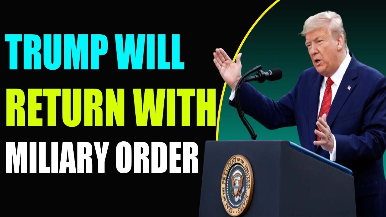 POTUS WILL COME BACK WITH MILITARY ORDERS !!!