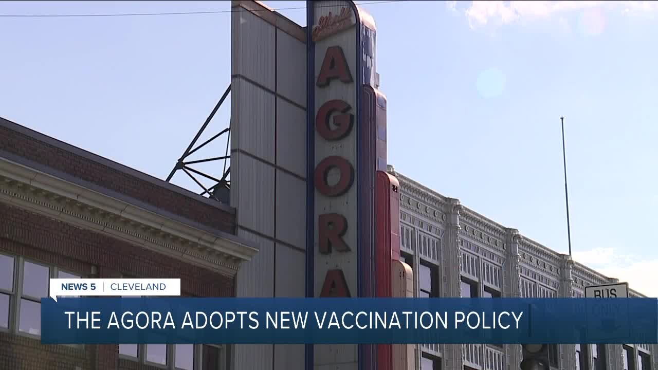 The Agora in Cleveland requiring customers to be vaccinated by Oct. 1 to attend shows