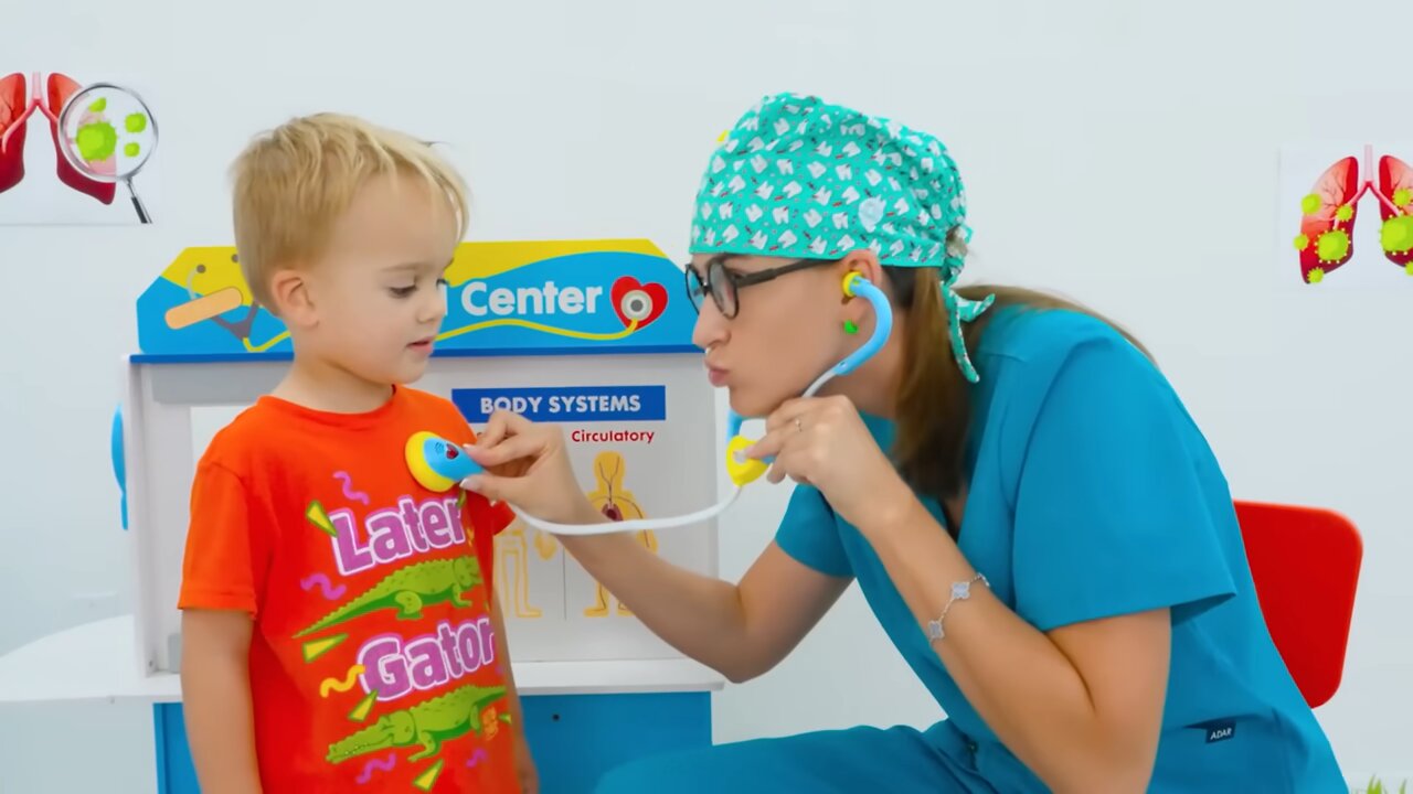 Chris and Mom show how important it is to Wash your Hands