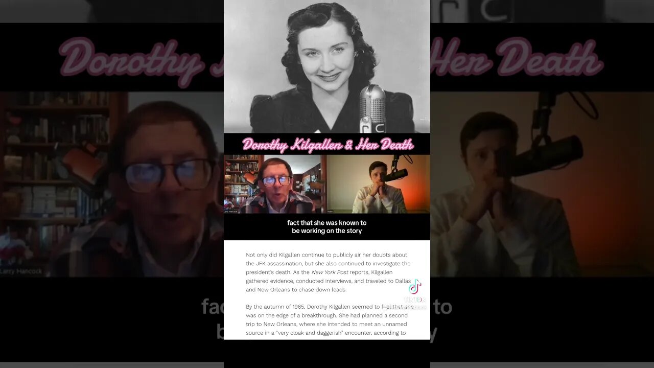 Dorothy Kilgallen & Her Death