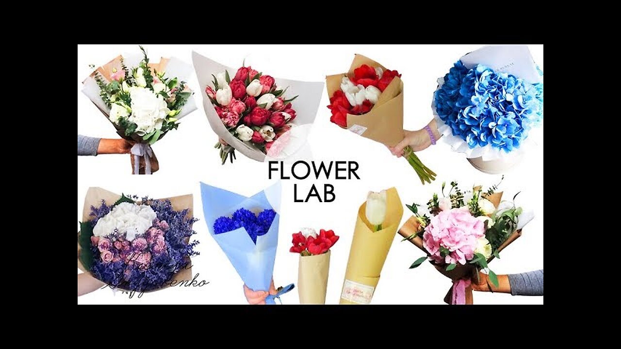 TOP 10 DIY: How to wrap a bouquet of flowers