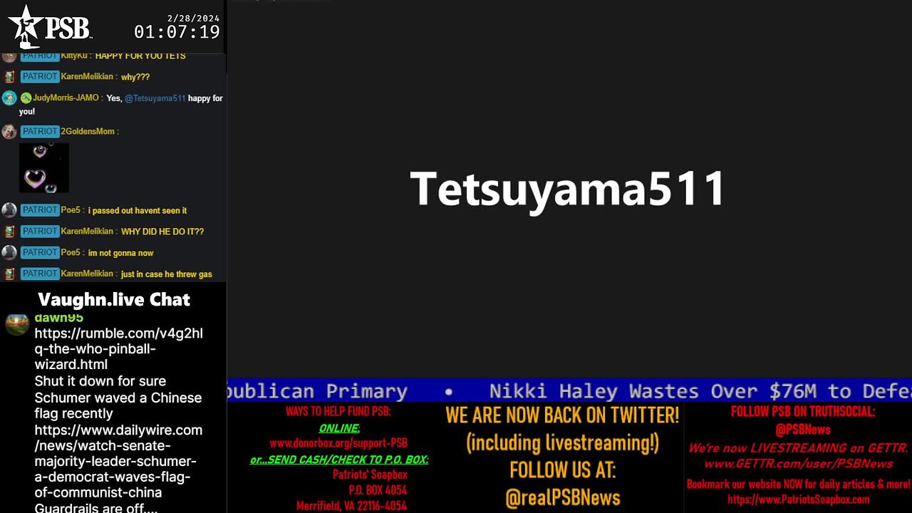 2024-02-28 01:00 EST - PSB Tuesday LateNight Movie Time: with Pamphlet