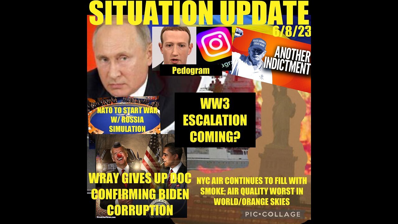 Situation Update 6/8/23 ~ Trump To Be Indicted & Biden Corruption