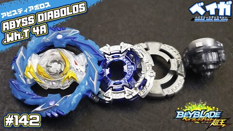 Testando combo 142 - ABYSS DIABOLOS .Wh.T 4A vs 3 combos - Beyblade Burst ベイブレードバースト