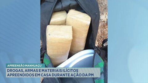 Apreensão Manhuaçu: drogas, armas e materiais ilícitos apreendidos em casa durante ação da PM