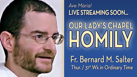 Thursday of the Thirty-first Week in Ordinary Time - November 7, 2024 - HOMILY