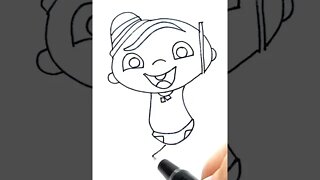 How to draw and paint Carlos Mini Beat Power Rockers #shorts