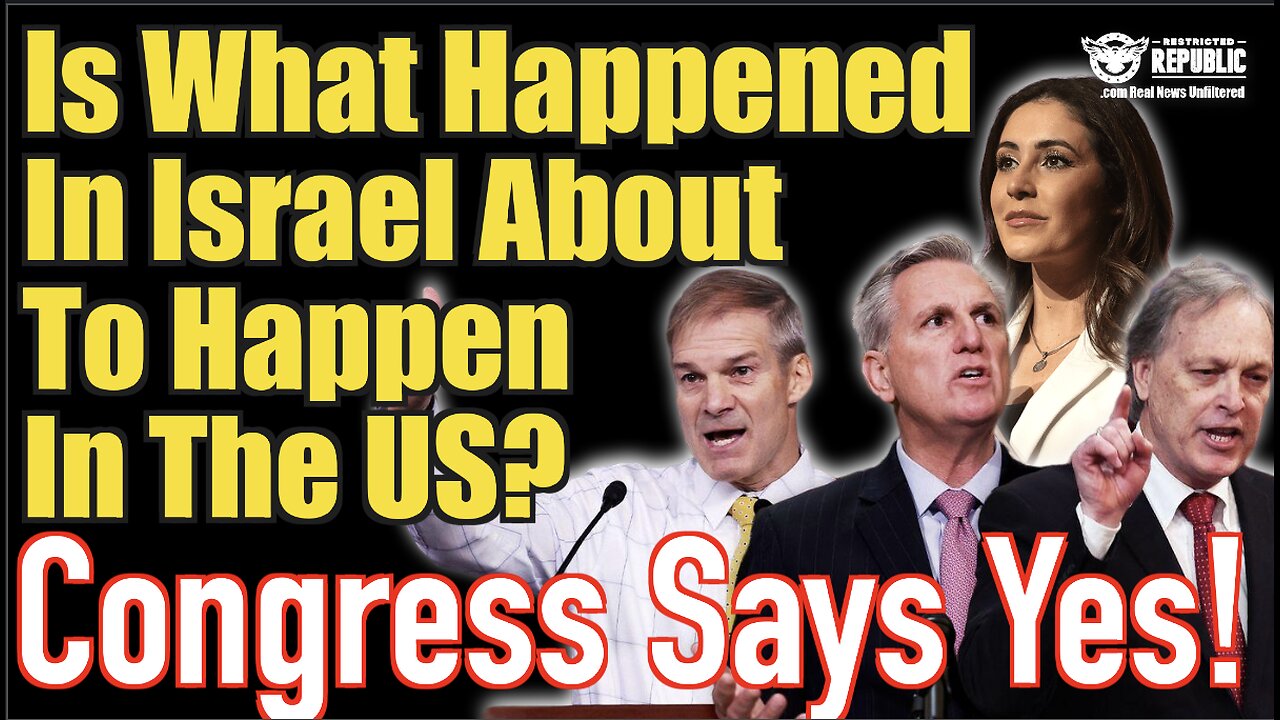 Is What Happened In Israel About To Happen In The US? Congress Says Yes!