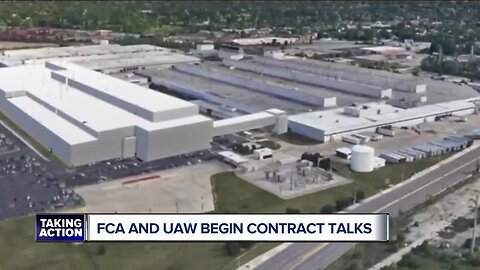 Fiat Chrysler opens contract talks with the UAW and both celebrate the new Detroit plant