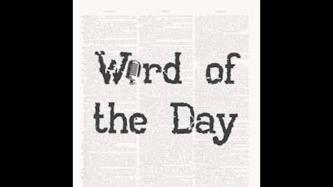 Word Of The Day 11.24.20