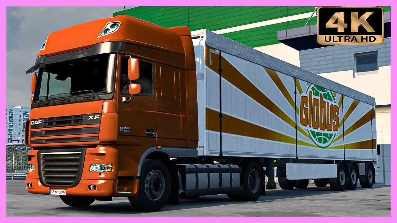 Going to Strasbourg with DAF XF 105.460 | Euro Truck Simulator 2 “4K” Gameplay