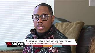 A special wish for a man battling brain cancer