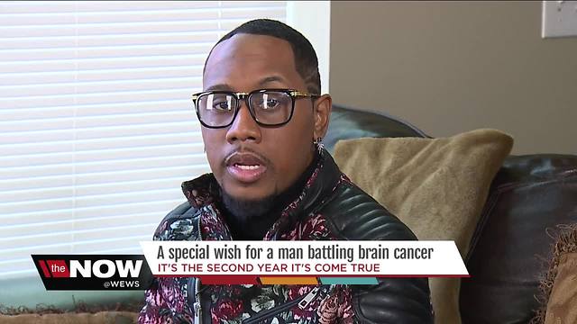 A special wish for a man battling brain cancer