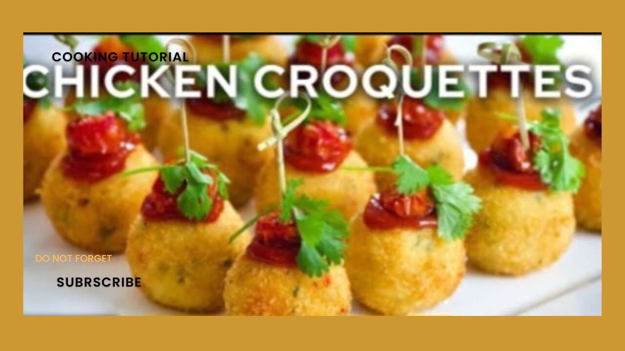 Delicious EASY Chicken Croquettes I Chicken Appetizer