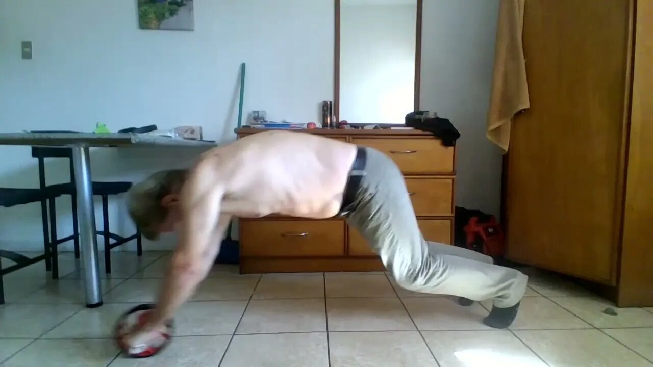 Day 60 Ab Wheel Rollout