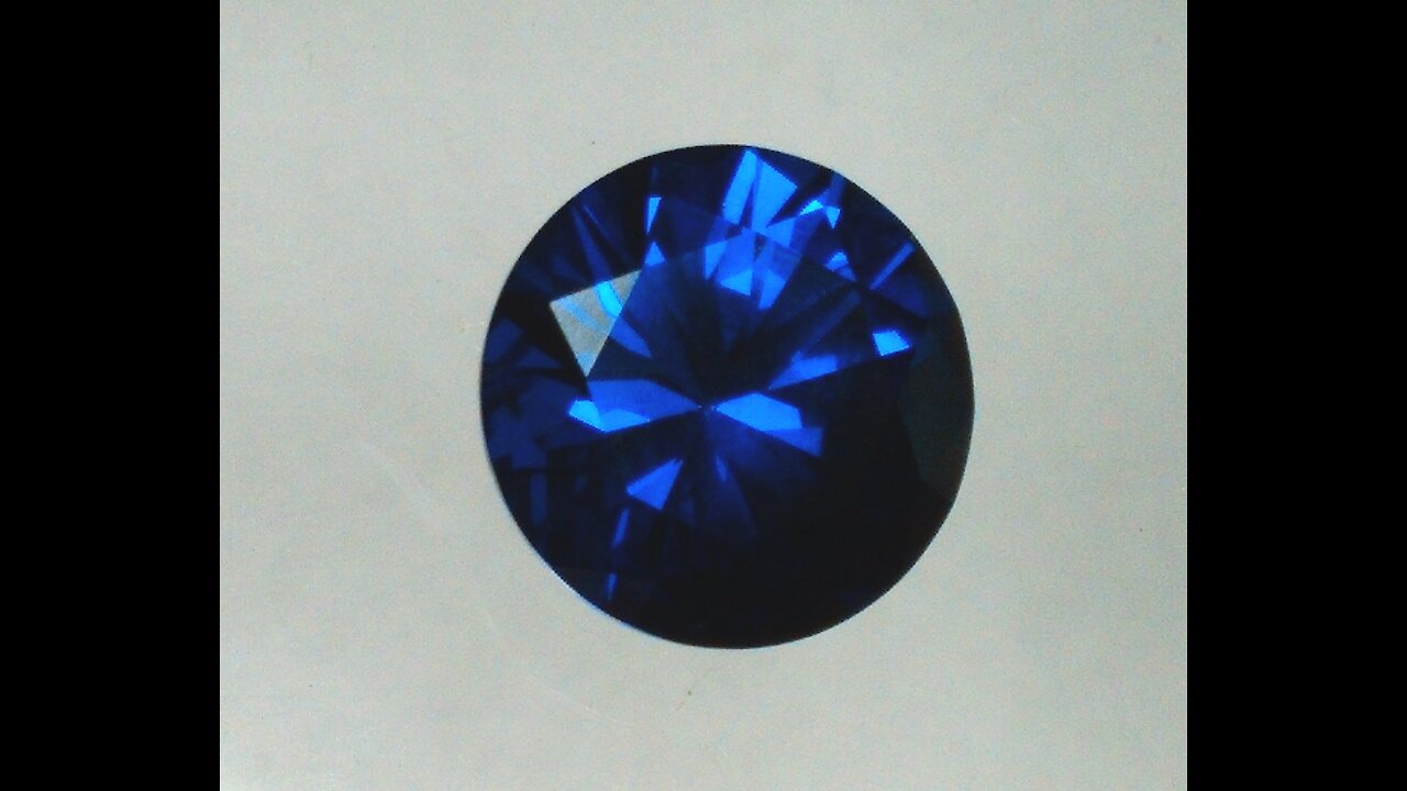 YAG Blue Sapphire Imitation Round Brilliant