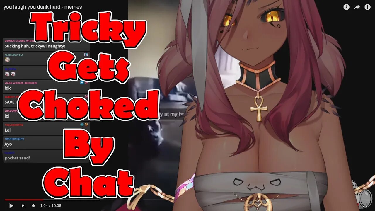 @Trickywi Gets Choked By Chat #vtuber #clips