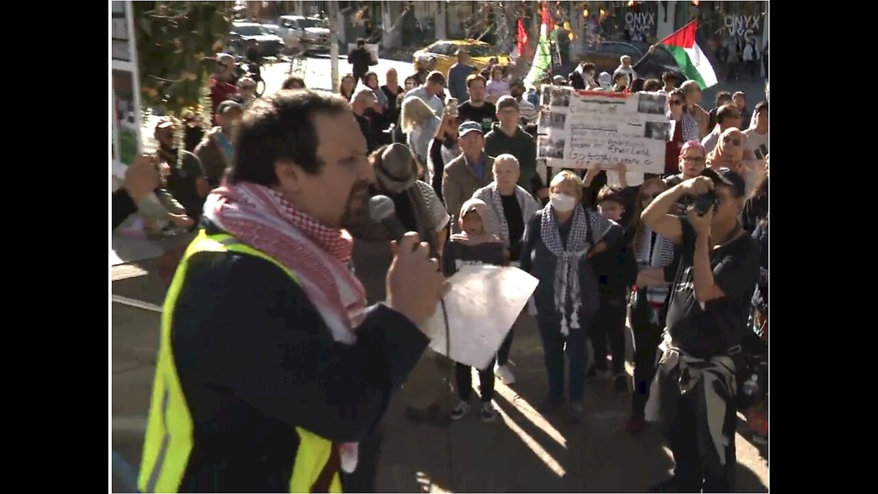 Wesam Cooley arrested for supporting Palestine & calling for end to UN, Rothschild created Isreal!