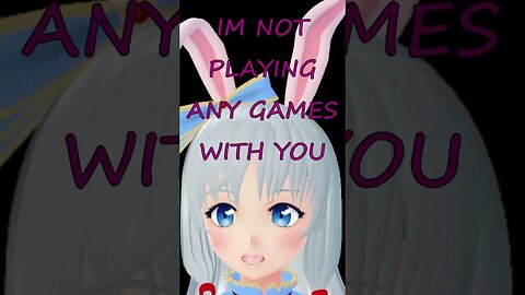 NOT PLAYING GAMES WITH YOU 🕹️ #shorts #vtuber #vtuberuprising #bunny #memes #envtuberclip #envtuber