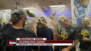 Brewers clinch playoff spot second year in a row