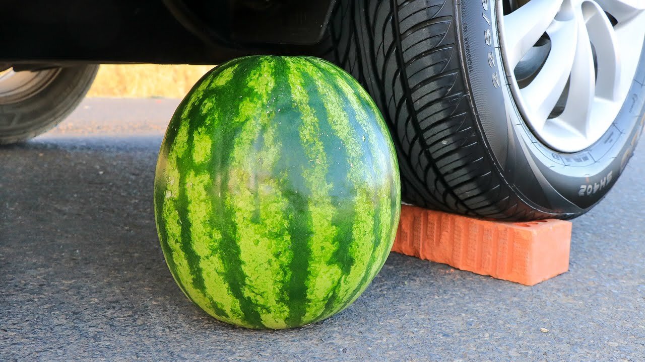 Experiment Car vs Watermelon | Crushing Best Soft & Crunchy things by Car | Smash Hub