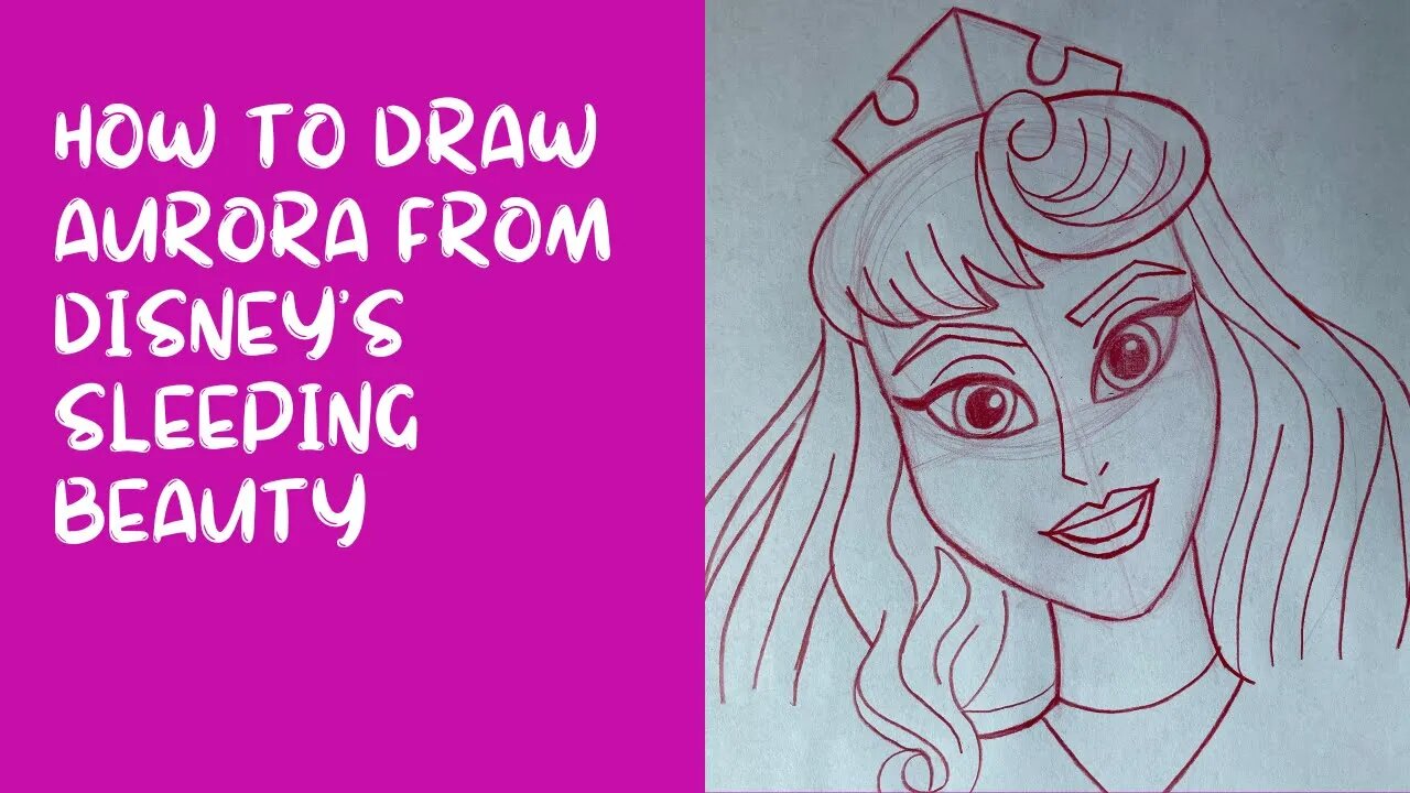 How to Draw Aurora from Disney’s Sleeping Beauty