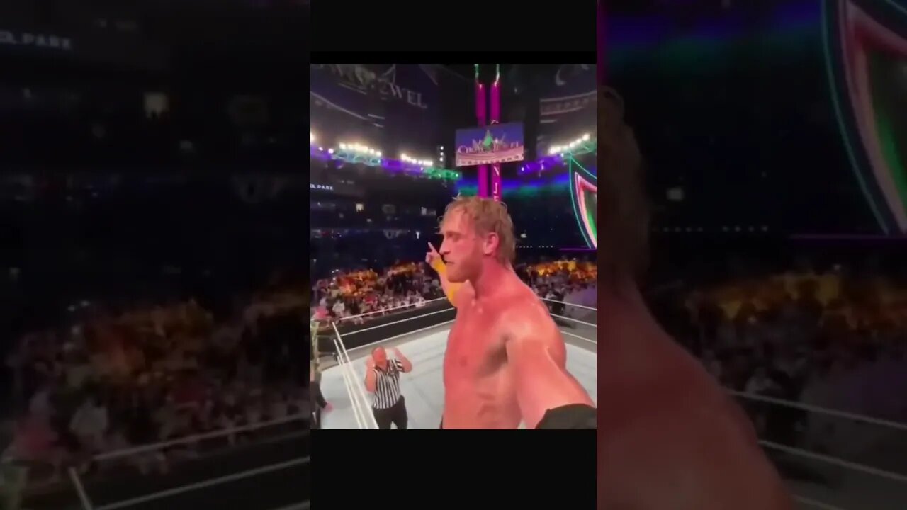 LOGAN PAUL SLAMMING ROMAN REIGNS THROUGH A TABLE #shorts