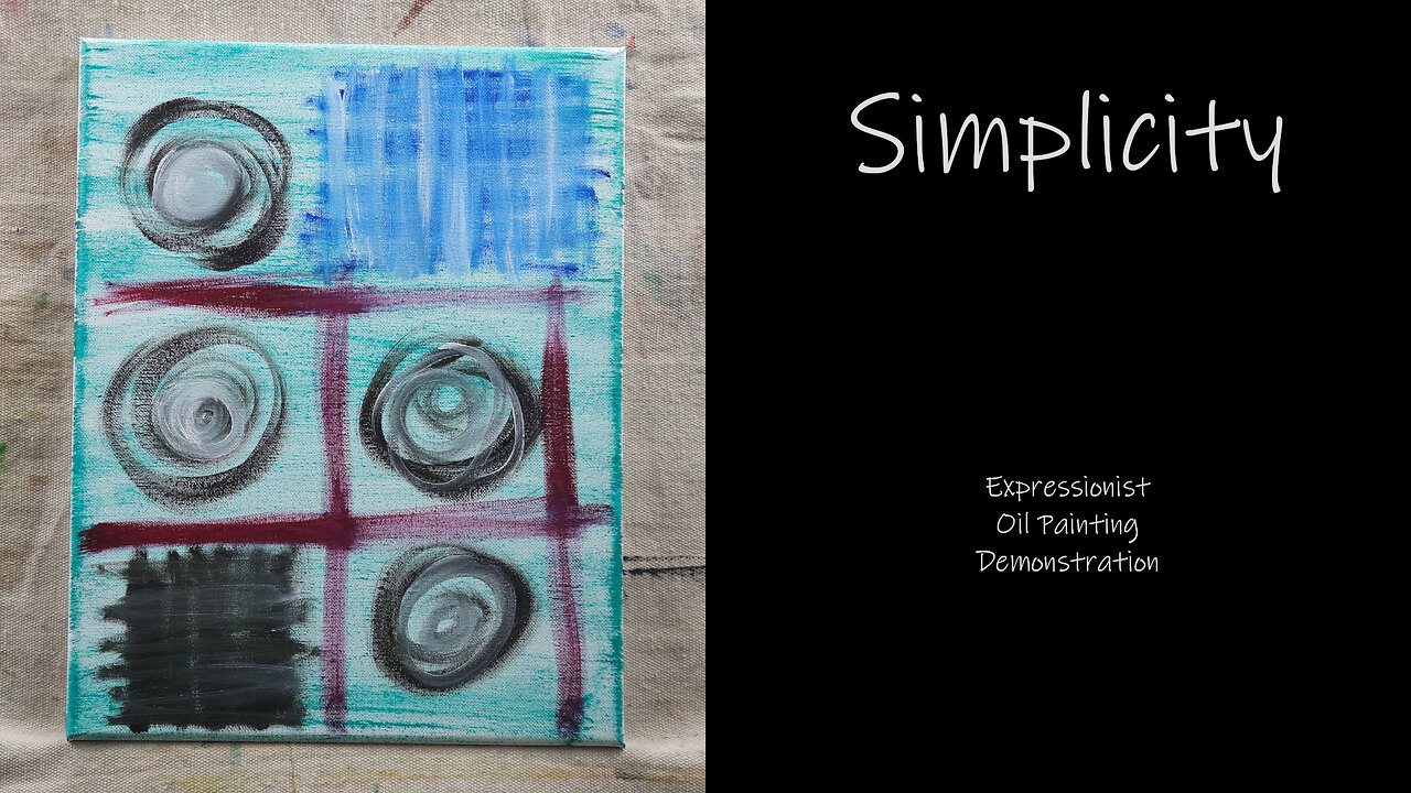 SOMETIMES it just happens “Simplicity” Simple Expressionist Oil Painting 11x14