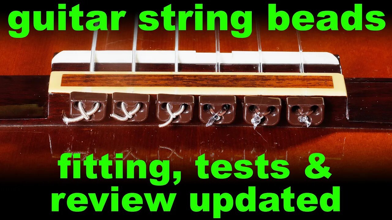 Alba string beads fitting, tests & review update. Flamenco string beads, a classical guitar mod