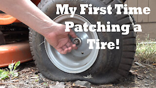 Watch me Patch a Tire for the First Time!