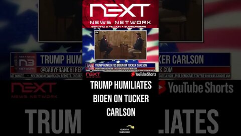 Trump HUMILIATES Biden On Tucker Carlson #shorts