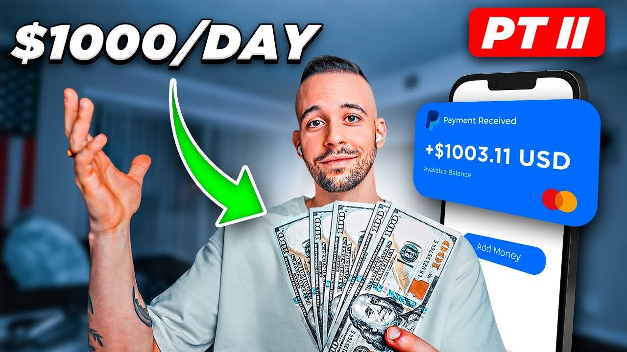 ($1000_Day) Laziest Side Hustle To Make From Your Phone Using AI PT 2 _ Make Money Online 2023