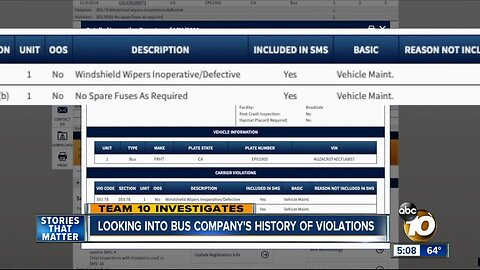 Digging deeper into bus company's history of violations